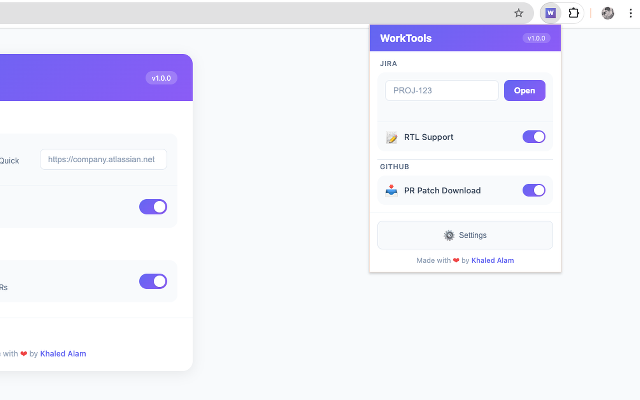 WorkTools Interface